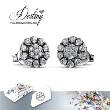 Destiny Jewellery Crystal From Swarovski Flower in Bloom Earrings